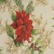 Threadmade Home Festive Poinsettia Holiday Fabric Tablecloth, Multicolor - 52"W x 70"L